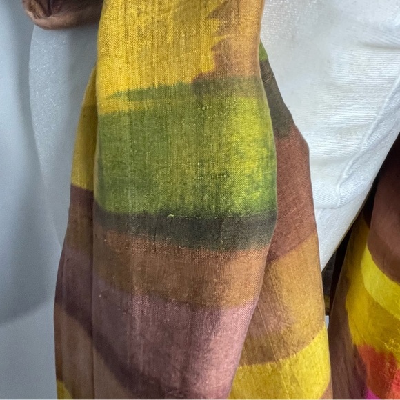 Oversized Colorblock Wrap/ Shawl Boho Art to Wear‎ OS - Picture 10 of 12